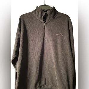 Eddie Bauer 1/4 zip pullover black size XL